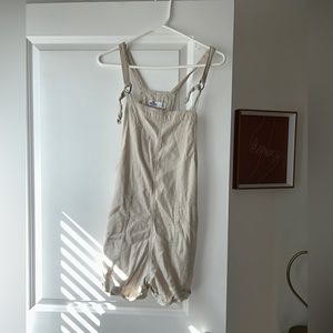 Hollister Nude Overalls w/ Adjustable Straps